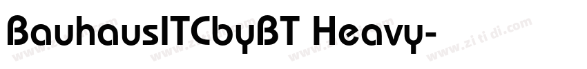 BauhausITCbyBT Heavy字体转换